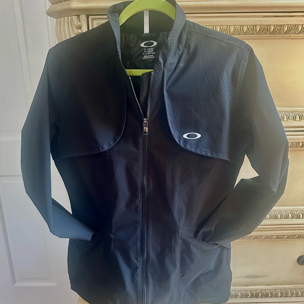 NWOT 50%OFF Oakley Storm Catcher Black Reflective All Weather Rain Repellent Jac